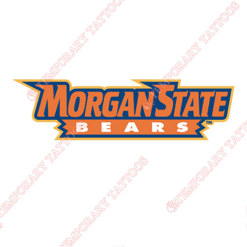 Morgan State Bears Customize Temporary Tattoos Stickers NO.5205